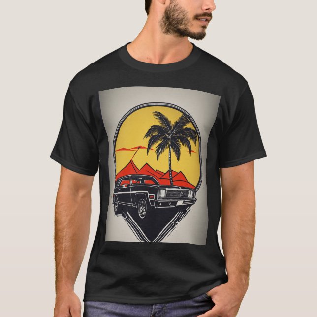 camiseta de algodón negro (Anverso)