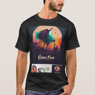 camiseta de algodón negro