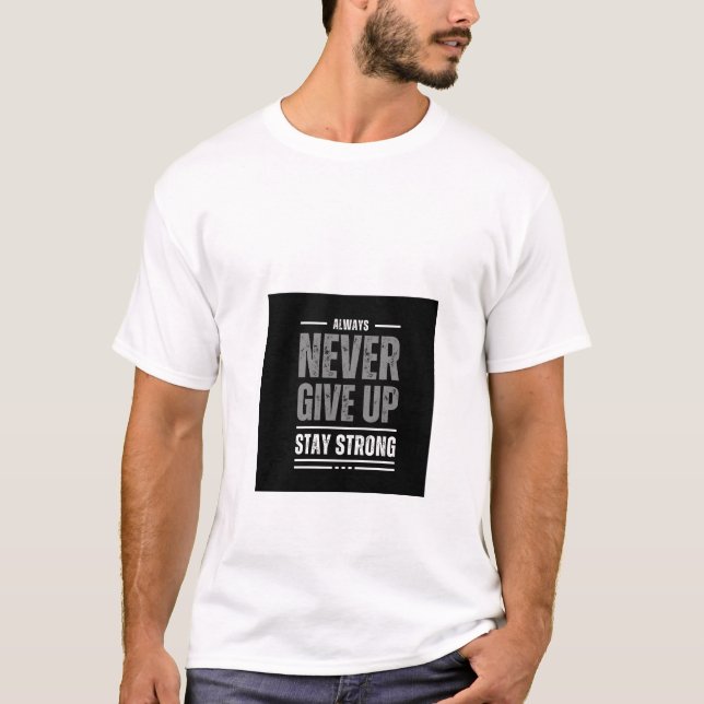 Camiseta de algodón para hombres de ajuste clásico (Anverso)