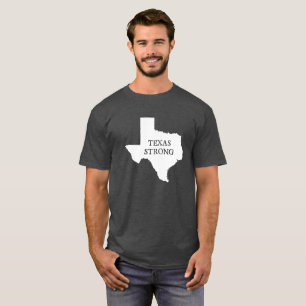 Camiseta de algodón para hombres fuertes de Texas