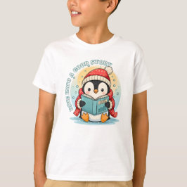 Camiseta de algodón para niños Penguin Adventure d
