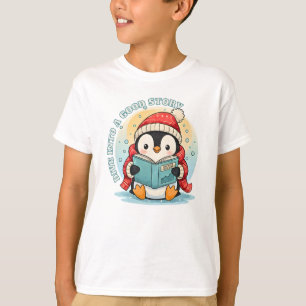 Camiseta de algodón para niños Penguin Adventure d