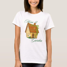 Camiseta de algodón y jardín - Diseño de casa y ja