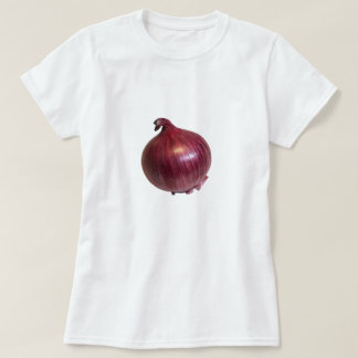 Camiseta de algodón You Can't Rush Onions en blanc