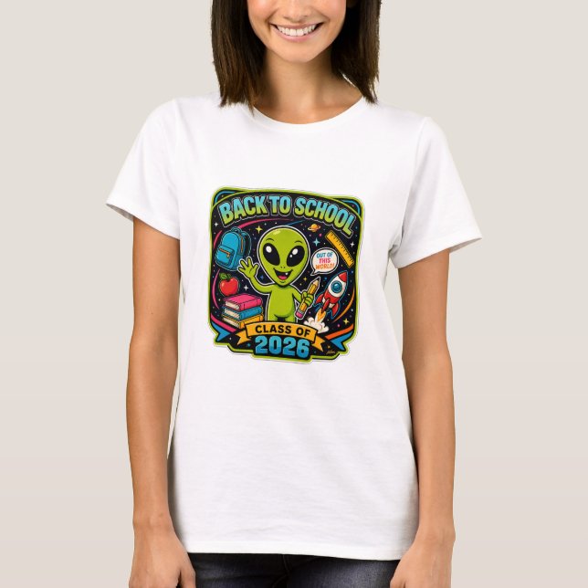 Camiseta de Alien Regreso a Clases (Anverso)