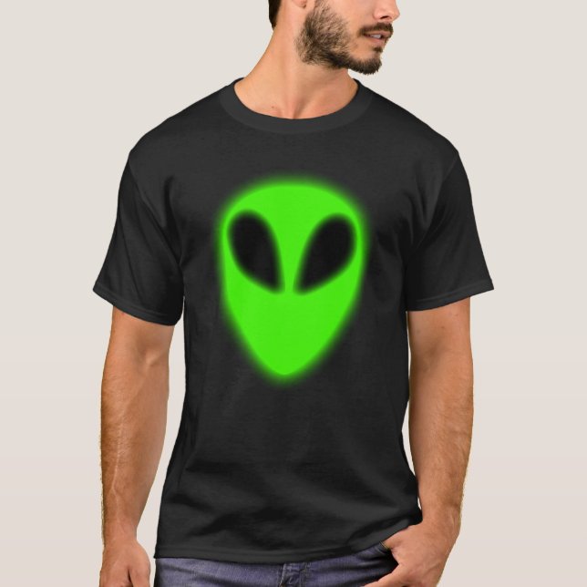 Camiseta de Alien verde brillante (Anverso)