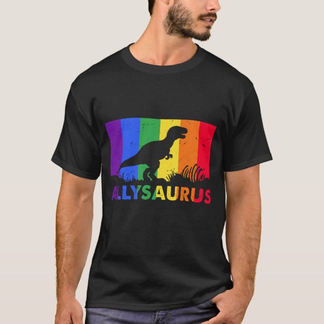 Camiseta de Ally Saurus, camiseta del Orgullo Arco (Anverso)