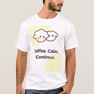 camiseta de almeja de café linda 