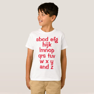 Camiseta de Alphabet Song Boy