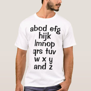 Camiseta de Alphabet Song Men