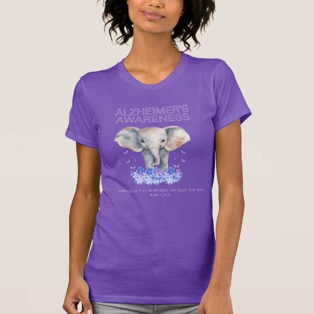 Camiseta de Alzheimer para la toma de conciencia (Anverso)
