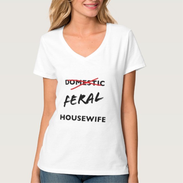 Camiseta de Ama de Casa Feral (Anverso)