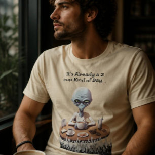 Camiseta de amante de café alienígena