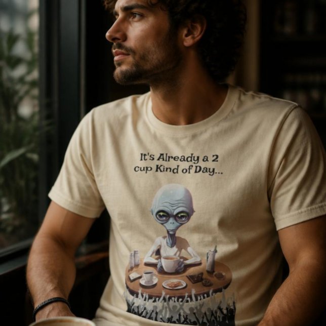 Camiseta de amante de café alienígena (Subido por el creador)