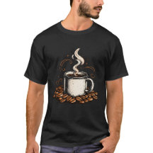 Camiseta de amante de café vintage | Taza de campa