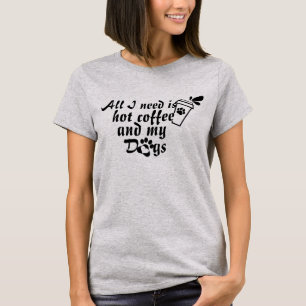Camiseta de amante de café y perro - Camisa divert