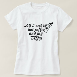 Camiseta de Amante de Café y Perro - Camiseta Dive