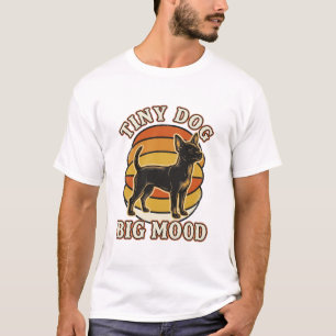 Camiseta de Amante de Chihuahua Grabado Retro Humo
