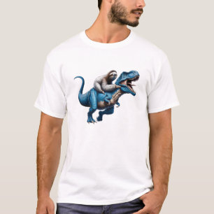Camiseta de amante de dinosaurios T-Rex montando p