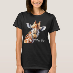 Camiseta de amante de jirafas divertida, ¿Qué pasa