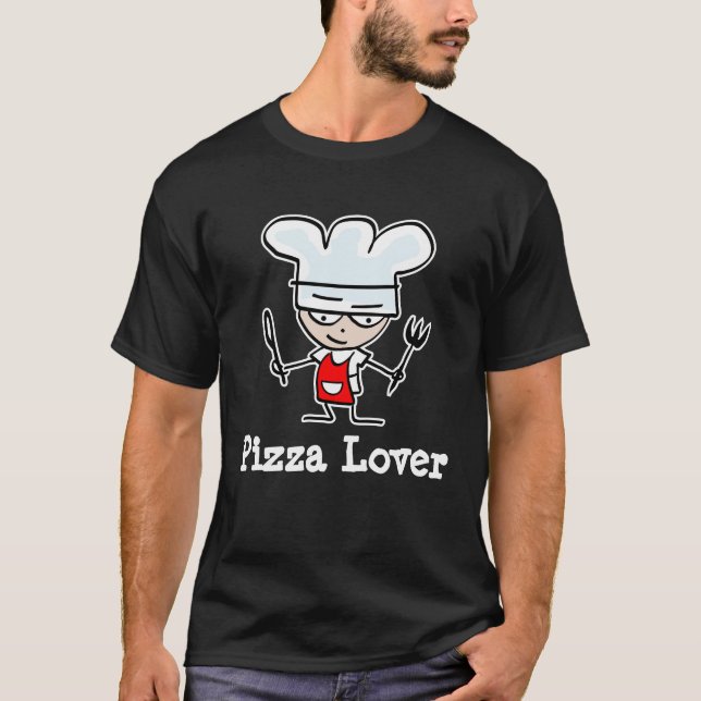 Camiseta de amante de la pizza (Anverso)