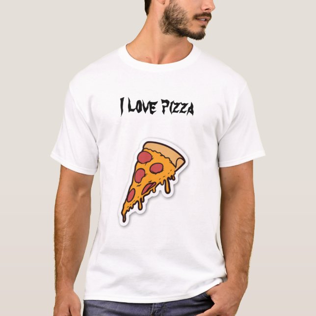 camiseta de amante de la pizza fresca (Anverso)