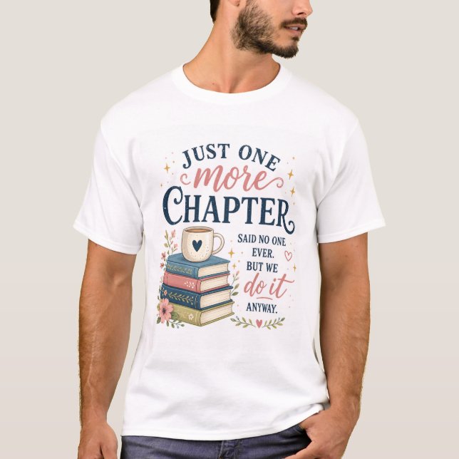 Camiseta de amante de libros de solo un capítulo m (Anverso)