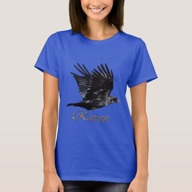 Camiseta de amante de los pájaros de Flying Raven  (Anverso)