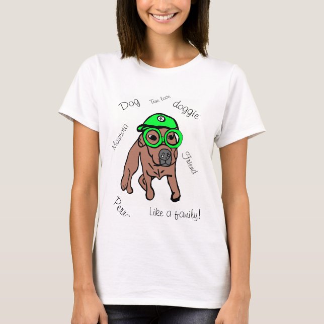 Camiseta de amante de mascotas, perro (Anverso)