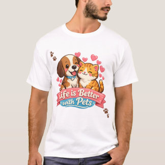 Camiseta de Amante de Mascotas – Regalo Perfecto p