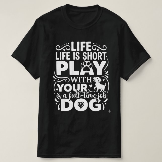 Camiseta de Amante de Perros (Diseño del anverso)