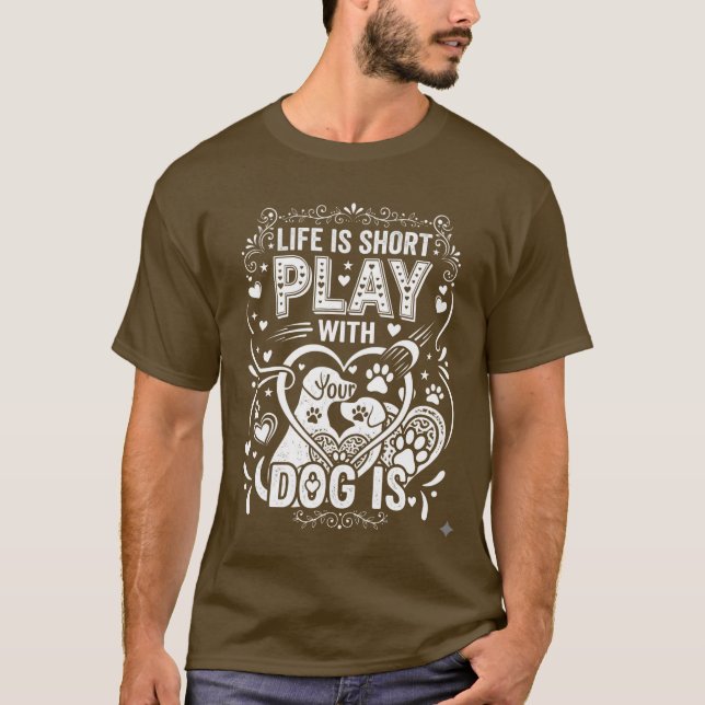 Camiseta de Amante de Perros (Anverso)