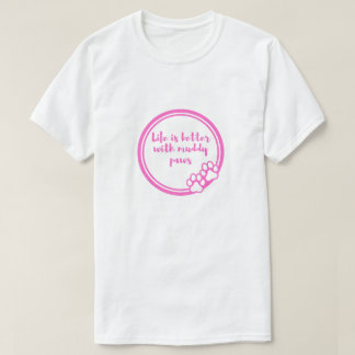 Camiseta de Amante de Perros 'La Vida es Mejor Con