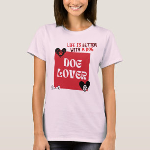 Camiseta de Amante de Perros - Regalo Perfecto Par