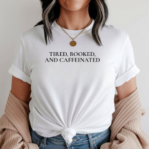 Camiseta de Amante del Café y los Libros, Camiseta
