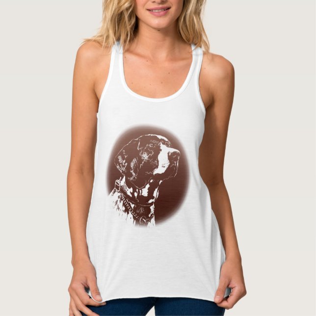 Camiseta de amante del perro de las mujeres de la  (Anverso)