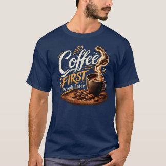 Camiseta de Amantes de Café Primero las Personas D