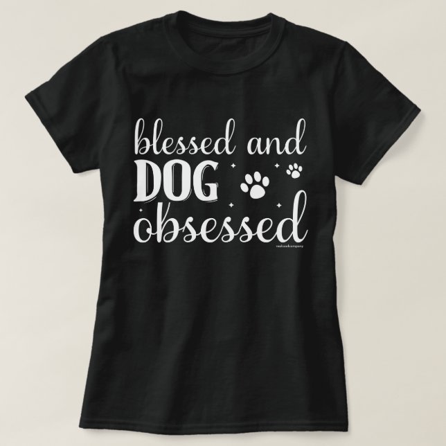 Camiseta de Amantes de Perros Divertidos - Obsesio (Diseño del anverso)