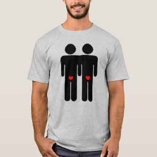 Camiseta de amantes gays