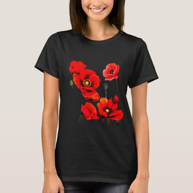 Camiseta de amapola roja (Anverso)