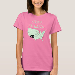 Camiseta de América del campo de RVing del mapa d