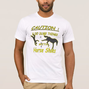 Camiseta de American Apparel de la precaución de