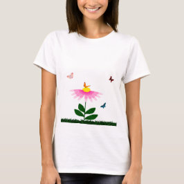Camiseta de amigos en primavera