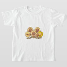 Camiseta de amigos girasoles lindos