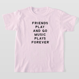 Camiseta de amigos y Chicas de citas musicales