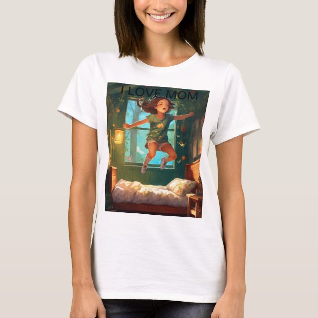 Camiseta de 'Amo a mamá'" (Anverso)