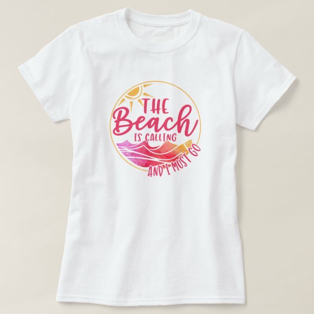 Camiseta de Amor al Océano Playa (Diseño del anverso)