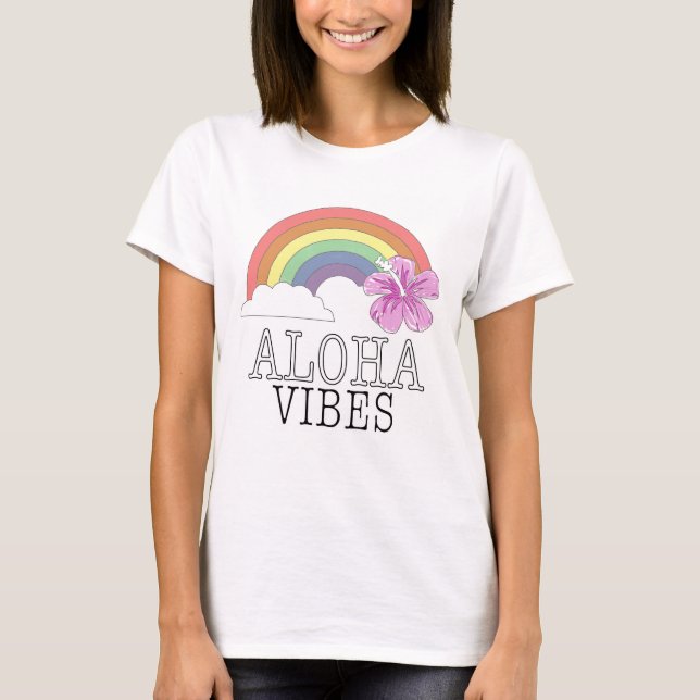 Camiseta de amor Aloha Vibes Hawaii (Anverso)