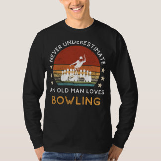Camiseta de amor de bolos para ancianos: ¡Golpea c