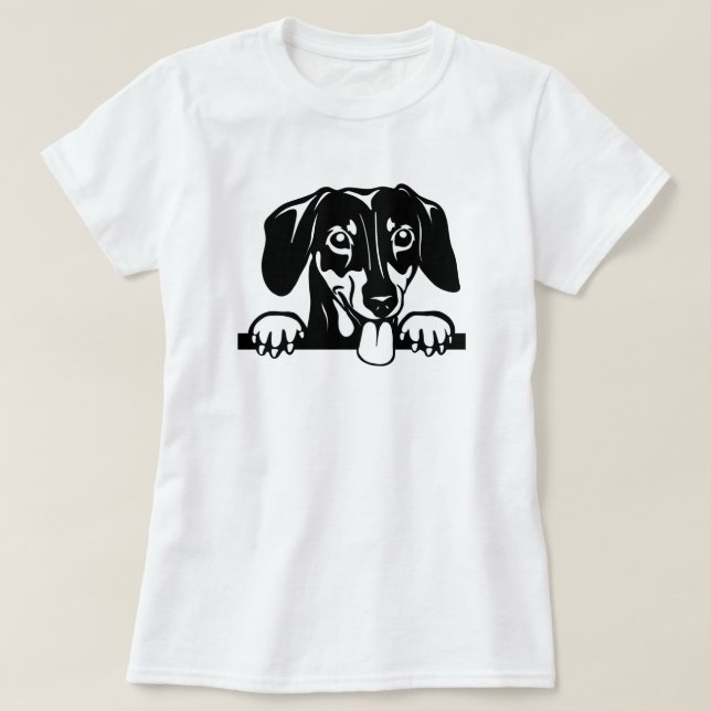 Camiseta de amor de Dachshund (Diseño del anverso)
